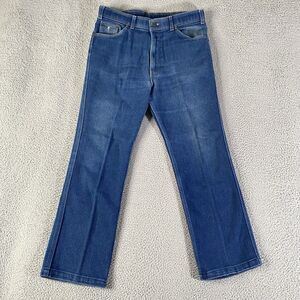 Vintage Levis Action Jeans Mens 34x29 Blue Orange Tab Straight Leg High Rise 80s